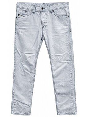 Diesel Darron Mens Jean 31x 31 Slim Tapered Low Rise Button Fly Light Wash 0889Y